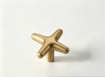 French Retro Spherical Brass Cabinet Knobs | Vintage Gold Drawer Pulls for Furniture 04 - 图片 2