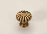 French Retro Spherical Brass Cabinet Knobs | Vintage Gold Drawer Pulls for Furniture 06