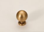French Retro Spherical Brass Cabinet Knobs | Vintage Gold Drawer Pulls for Furniture 07 - 图片 4