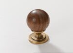 Banyany Vintage Oval Mushroom Cabinet Knobs | Brushed Gold Furniture Handles for Drawers