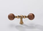 Banyany Vintage Oval Mushroom Cabinet Knobs | Brushed Gold Furniture Handles for Drawers - 图片 5