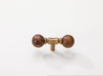 Banyany French Retro Ribbed Pumpkin Cabinet Knobs | Textured Antique Brass Drawer Pulls - 图片 2