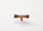 Banyany French Retro Ribbed Pumpkin Cabinet Knobs | Textured Antique Brass Drawer Pulls - 图片 5