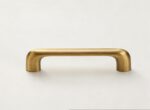 Banyany French Retro Ribbed Pumpkin Cabinet Knobs | Textured Antique Brass Drawer Pulls 1