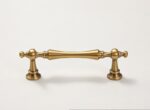 Banyany French Retro Ribbed Pumpkin Cabinet Knobs | Textured Antique Brass Drawer Pulls 1 - 图片 3
