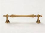 Banyany French Retro Ribbed Pumpkin Cabinet Knobs | Textured Antique Brass Drawer Pulls 1 - 图片 4