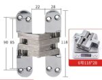 Banyany Heavy Duty Cross Concealed Hinge | Invisible Hidden Door Hardware for Furniture & Cabinets - 图片 4