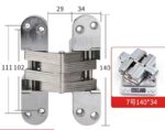 Banyany Heavy Duty Cross Concealed Hinge | Invisible Hidden Door Hardware for Furniture & Cabinets - 图片 3